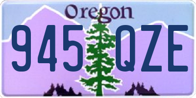OR license plate 945QZE
