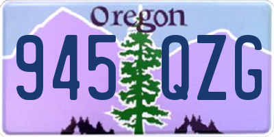 OR license plate 945QZG