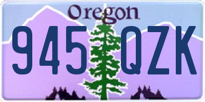 OR license plate 945QZK