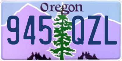 OR license plate 945QZL