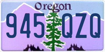 OR license plate 945QZQ