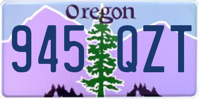 OR license plate 945QZT