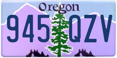 OR license plate 945QZV