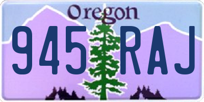 OR license plate 945RAJ