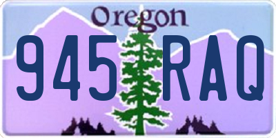 OR license plate 945RAQ