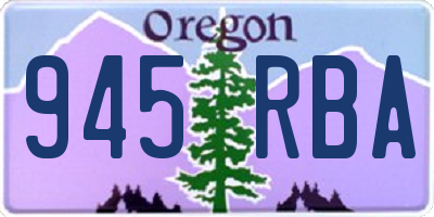 OR license plate 945RBA