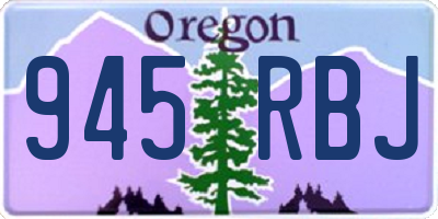 OR license plate 945RBJ