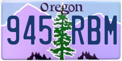 OR license plate 945RBM
