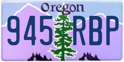 OR license plate 945RBP