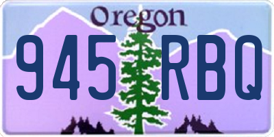 OR license plate 945RBQ