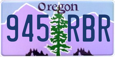 OR license plate 945RBR