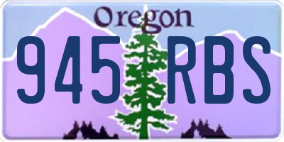 OR license plate 945RBS
