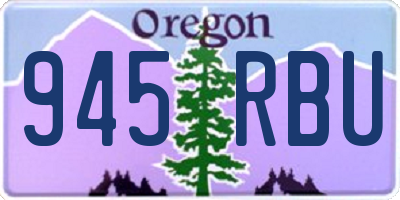 OR license plate 945RBU