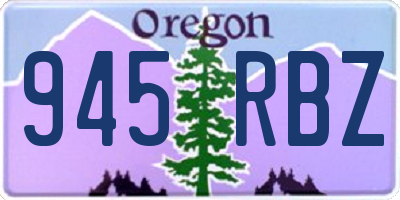 OR license plate 945RBZ