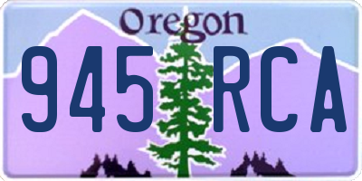 OR license plate 945RCA