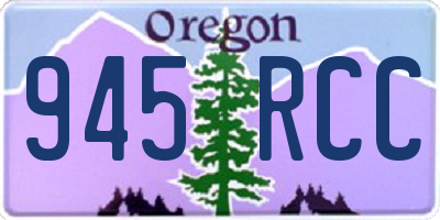 OR license plate 945RCC