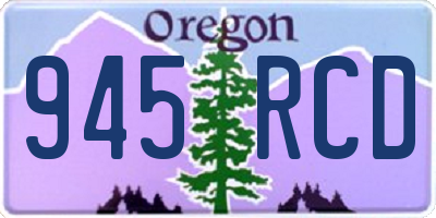 OR license plate 945RCD