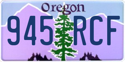 OR license plate 945RCF