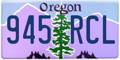 OR license plate 945RCL
