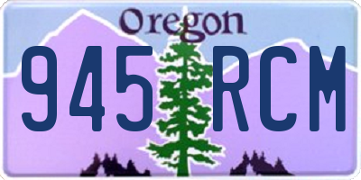 OR license plate 945RCM