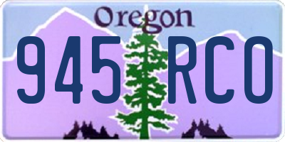 OR license plate 945RCO