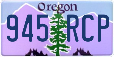 OR license plate 945RCP