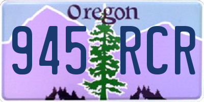 OR license plate 945RCR