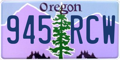 OR license plate 945RCW