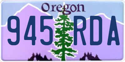 OR license plate 945RDA