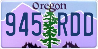 OR license plate 945RDD