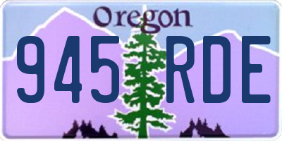 OR license plate 945RDE