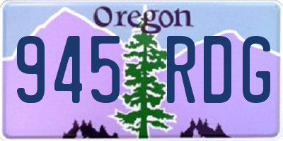 OR license plate 945RDG