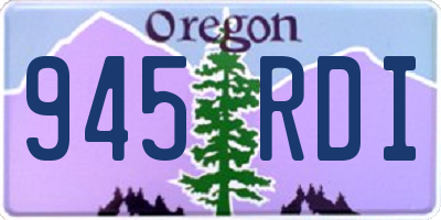 OR license plate 945RDI