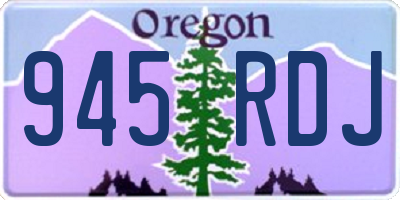OR license plate 945RDJ