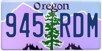 OR license plate 945RDM