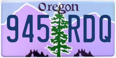 OR license plate 945RDQ