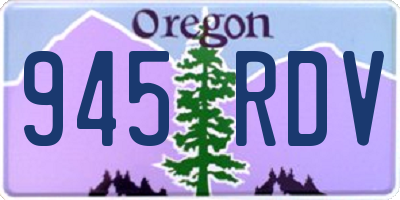 OR license plate 945RDV