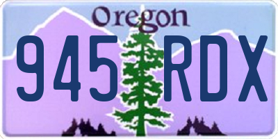OR license plate 945RDX