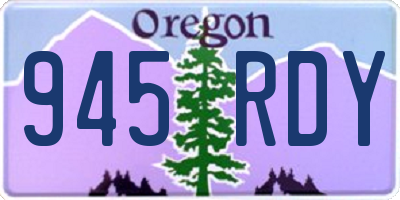 OR license plate 945RDY