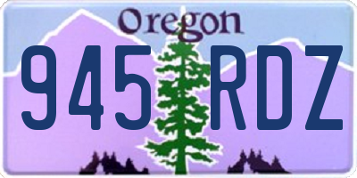 OR license plate 945RDZ