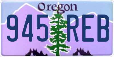 OR license plate 945REB