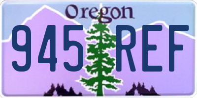 OR license plate 945REF