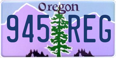 OR license plate 945REG