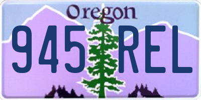 OR license plate 945REL