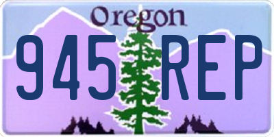 OR license plate 945REP