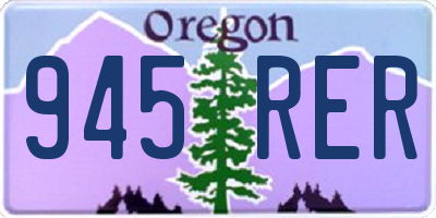 OR license plate 945RER