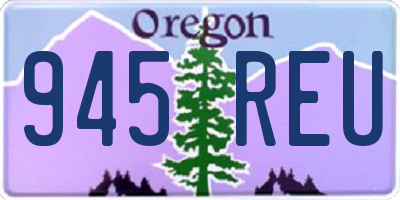 OR license plate 945REU