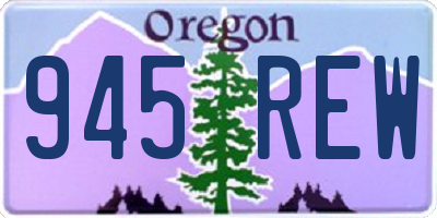 OR license plate 945REW