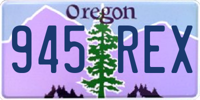 OR license plate 945REX