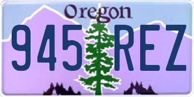OR license plate 945REZ